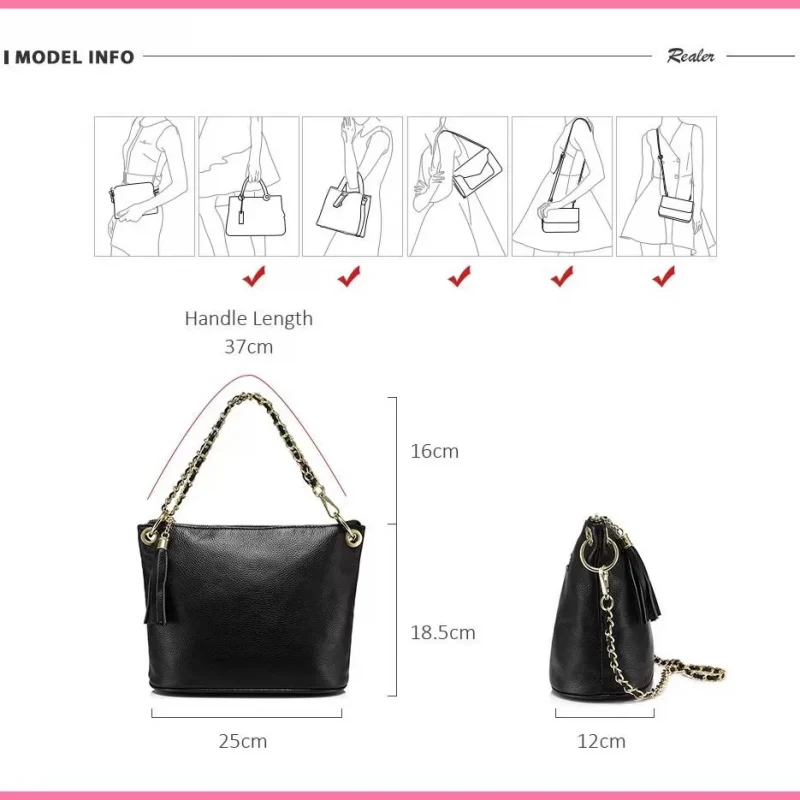 Láncos női válltáska, bőr, szürke shoppertaska-hu 5