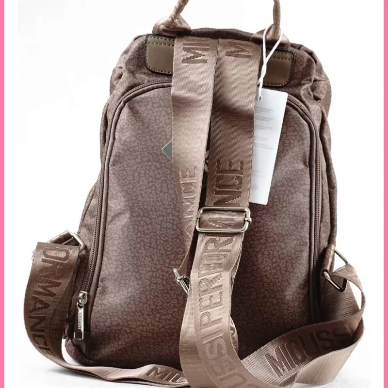 Női hátitáska Micussi, poliészer, barna shoppertaska-hu 3