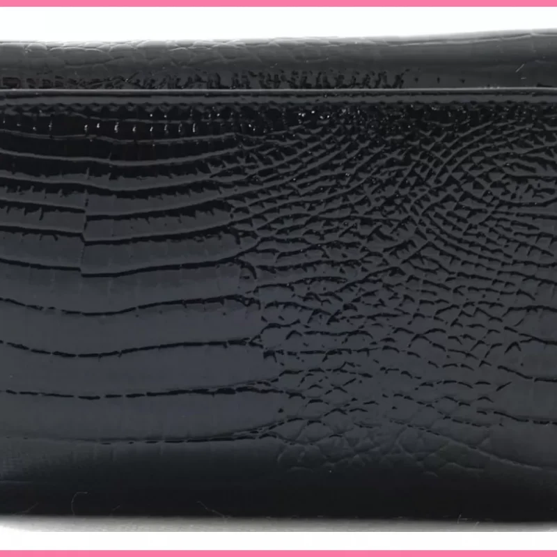 VIA55 női pénztárca, rövid fazon, bőr, fekete shoppertaska-hu 3