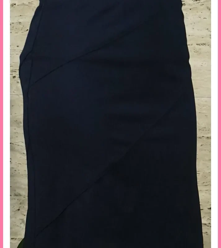 Női elegáns szoknya, sötétkék shoppertaska-hu 2